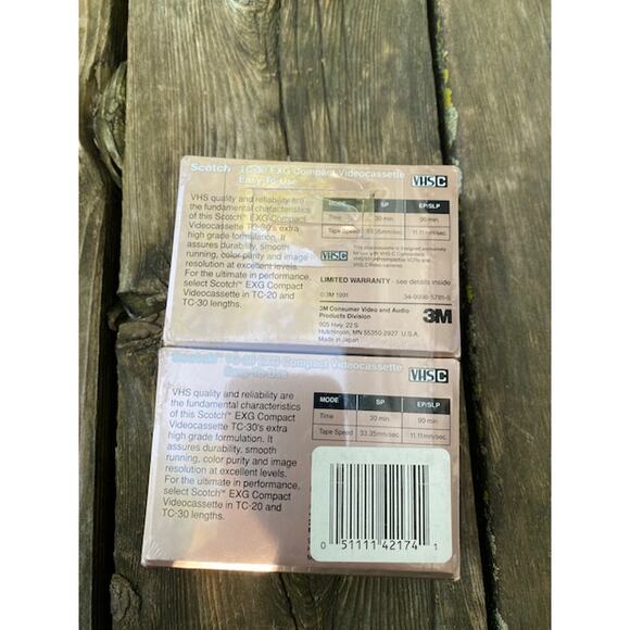 Scotch VHS-c Compact Videocassette 2 pack - Picture 2 of 6